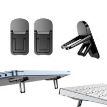 Suporte para laptop PONICOR em liga de zinco dobrável com 2 ângulos ajustáveis