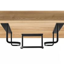 Suporte para laptop sob a mesa Teridokor, economizador de espaço de 2,7 cm de altura Suporte para laptop sob a mesa Teridokor, economizador de espaço de 2,7 cm de altura