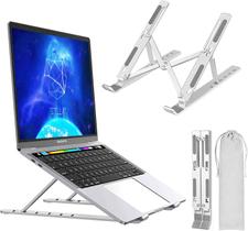 Suporte para laptop, suporte de laptop portátil ajustável, suporte de mesa de liga de alumínio Ajustável A1119 - EX-1019