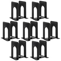 Suporte para livros de metal antiderrapante Book Ends HappyHapi 14 peças preto Suporte para livros de metal antiderrapante Book Ends HappyHapi 14 peças preto