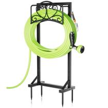 Suporte para mangueira de jardim HXJLJY em metal, resistente à ferrugem, capacidade para 160 pés Suporte para mangueira de jardim HXJLJY em metal, resistente à ferrugem, capacidade para 160 pés