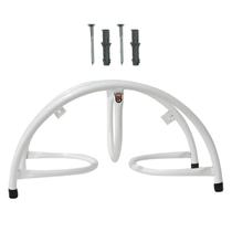 Suporte Para Mangueira De Jardim Meia Lua branco