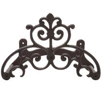 Suporte para Mangueira de Jardim MyGift em Ferro Fundido com Arabescos Vintage Suporte para Mangueira de Jardim MyGift em Ferro Fundido com Arabescos Vintage
