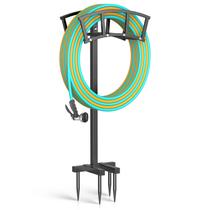 Suporte para Mangueira de Jardim OLV 105 cm em Metal com Base de 4 Estacas