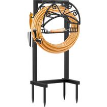 Suporte para mangueira de jardim TomCare resistente com 4 estacas e estável Suporte para mangueira de jardim TomCare resistente com 4 estacas e estável