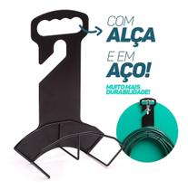 Suporte Para Mangueira De Jardim Torneira C/ Alça Aço Móvel Jardim Organização Prática