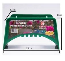 Suporte para mangueira Ibirá verde plástico/ enrolador de mangueira