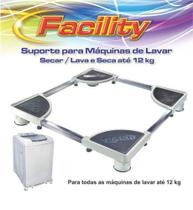 Suporte Para Maquina De Lavar e Seca ate 12kg Facility - Branco - Quality