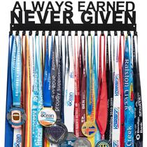 Suporte para medalhas, cabide de parede Lapetale Fashion Always Earned Suporte para medalhas, cabide de parede Lapetale Fashion Always Earned