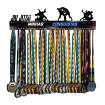 Suporte para Medalhas Jiu Jitsu Masculino 61cm Comprimento