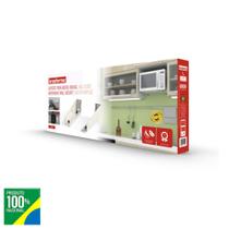 Suporte para Micro-ondas Fornos Elétricos Multiuso Brasforma SBR 5.0 Branco em Aço Carbono