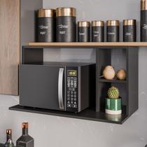 Suporte para Micro-ondas ou Forno Laila com Prateleira Organizadora Multiuso