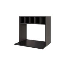 Suporte Para Microondas Com Nicho Adega Para Cozinha Emma 60cm Preto M12 - D'rossi