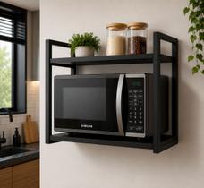 Suporte Para Microondas De Parede Com Prateleira Industrial Reforçado Suporte Para Microondas De Parede Com Prateleira Industrial Reforçado