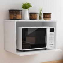 Suporte para microondas de parede em MDF Premium Suspenso Cozinha Moderna