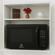 Suporte Para Microondas Forno Eletrico De Parede Branco MDF