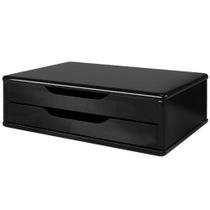 Suporte Para Monitor 2 Gavetas Preto Souza