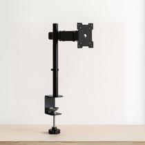 Suporte para Monitor Articulado De Mesa Tipo Morsa Jhamba 13 A 27 Altura Ajustável, Giratório 360 Até 8kg Instalação Fácil Cor Preta