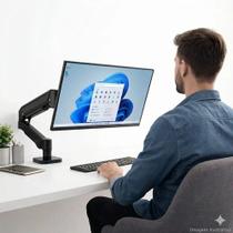 Suporte Para Monitor Articulado Mesa Com Pistão Braço Ajustável Preto Suporte Para Monitor Articulado Mesa Com Pistão Braço Ajustável Preto