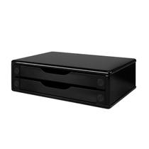 Suporte para Monitor com 2 Gavetas MDF Black Piano Souza - 3346 Suporte para Monitor com 2 Gavetas MDF Black Piano Souza - 3346