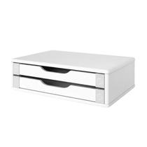 Suporte para Monitor com 2 Gavetas MDF Branco Souza - 3340