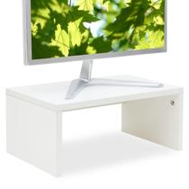 Suporte para Monitor de Madeira TEAMIX - 17cm de Altura - Branco