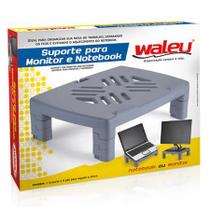 Suporte para monitor e notebook cinza - 10090006 - Waleu Suporte para monitor e notebook cinza - 10090006 - Waleu