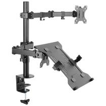 Suporte para Monitor e Notebook com Articulação Dupla - PLMSMN1A Suporte para Monitor e Notebook com Articulação Dupla - PLMSMN1A