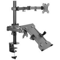 Suporte Para Monitor E Notebook Com Articulação Dupla - Plmsmn1a Suporte Para Monitor E Notebook Com Articulação Dupla - Plmsmn1a