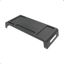 Suporte Para Monitor E Notebook de Mesa para Escritório Estudo Conforto Prime Altura Preto
