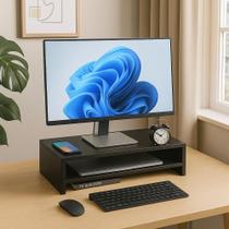 Suporte Para Monitor E Notebook Home Office De Mesa em Mdf