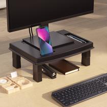 Suporte para Monitor e Notebook Preto com 3 Regulagens de Altura e Suporte de Celular NR17 Reliza Suporte para Monitor e Notebook Preto com 3 Regulagens de Altura e Suporte de Celular NR17 Reliza