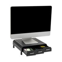 Suporte para monitor, elevador para laptop, organizador, leitor mental de gaveta Suporte para monitor, elevador para laptop, organizador, leitor mental de gaveta