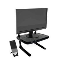 Suporte para Monitor Reliza Ergolution + Suporte de Celular - com Regulagem de Altura - Preto Suporte para Monitor Reliza Ergolution + Suporte de Celular - com Regulagem de Altura - Preto