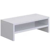 Suporte Para Monitor Stand Home Office Lap 63 Cm L03 Branco - Lyam Suporte Para Monitor Stand Home Office Lap 63 Cm L03 Branco - Lyam