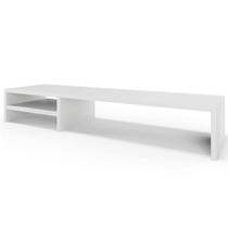 Suporte Para Monitor Stand Home Office Lap 90 cm L03 Branco - Lyam Suporte Para Monitor Stand Home Office Lap 90 cm L03 Branco - Lyam