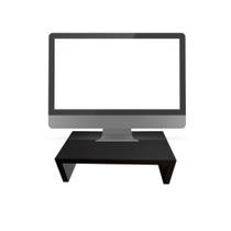 Suporte Para Monitor Tela Notebook Ergonômico Mdf Preto