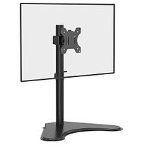 Suporte para monitor único WALI, suporte de mesa independente com VESA 75 a 100, suporte totalmente ajustável para uma tela de até 32 polegadas (MF001), preto