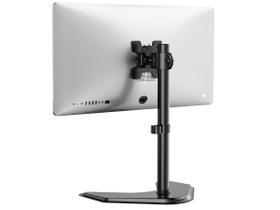 Suporte para monitor único WALI, suporte de mesa independente com VESA 75 a 100, suporte totalmente ajustável para uma tela de até 32 polegadas (MF001), preto