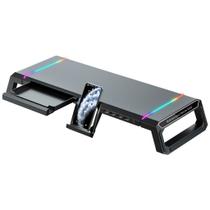 Suporte Para Monitor USB 2.0 Ajustável Com RGB Celular Gaveta DELTA-B104