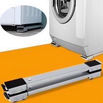 Suporte Para Móveis Com Rodinhas Ajustável Suporta 300kg Maquina de Lavar Geladeira Fogão Freezer