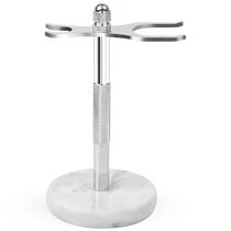 Suporte para navalha e escova NUOYIA Marble Base branco
