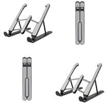 Suporte para Notebook Ajustável Dobrável Feito com Metal+ABS Suporte para Notebook Ajustável Dobrável Feito com Metal+ABS