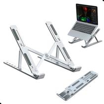 Suporte Para Notebook Alumínio Ajustável Dobrável Stand - Ergonômico