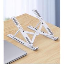 Suporte Para Notebook Alumínio Dobrável Ergonômico Ajustável