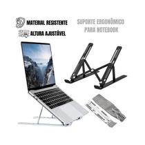 Suporte Para Notebook Alumínio Tablet Ergonômico Dobrável Portátil Base Ajustável Articulado