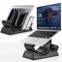 Suporte para notebook bifine ajustável vertical em meia-lua 13-17,3" Suporte para notebook bifine ajustável vertical em meia-lua 13-17,3"