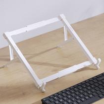 Suporte para Notebook Branco 5 Regulagens de Altura Ergonômico Antiderrapante em ABS Reliza Pratik