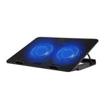 Suporte Para Notebook C3 Tech Preto Com 2 Coolers Com LED Azul 15,6" NBC-50Bk 29644