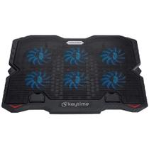 Suporte para notebook coolstand 6 keytime preto com 6 fans kyt00022 Suporte para notebook coolstand 6 keytime preto com 6 fans kyt00022